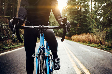 bike ride in mountains image